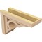 Ekena Millwork 6"W x 18"D x 12"H Classic Sheridan Rough Cedar Woodgrain TimberThane Corbel, Primed Tan CORUR06X18X12SHERCPR - alternate 4